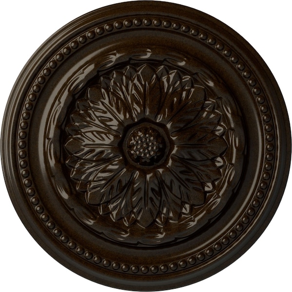 Ekena Millwork Chester Ceiling Medallion (Fits Canopies up to 2 1/4"), Hand-Painted Bronze, 15 3/4"OD x 1 7/8"P CM15CHBZS - main